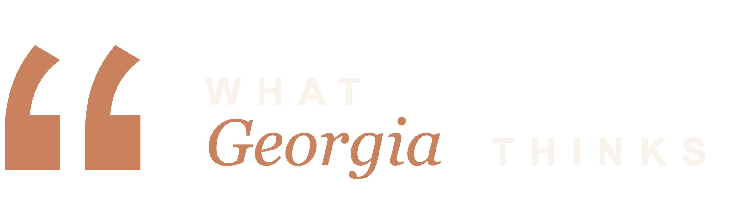 What Georgia Thinks